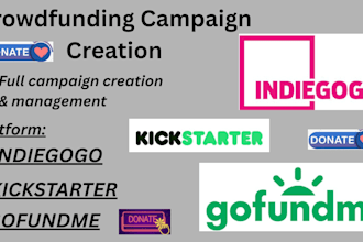 create a professional campaign for kickstarter gofundme