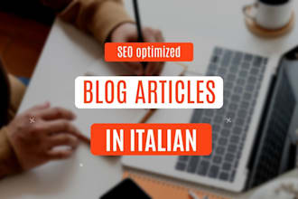 write articles in italian for your blog