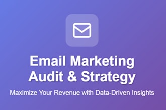 audit your email marketing and create a revenue growth strategy