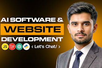 build ai website, ai mobile app, full stack website development, ai software