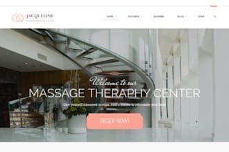 design squarespace spa website wellness therapy website massage service website