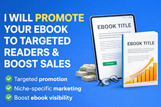 professionally promote your ebook to targeted readers and boost sales