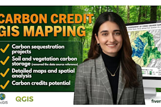 provide accurate carbon credit gis  mapping and carbon stock analysis