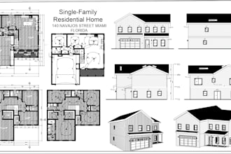 city permit blueprints architect for house plans,  garage, deck, shed, patio