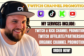 do effective twitch channel promotion to bring real viewers and chatters