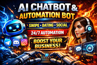 build viral tinder, bumble dating swipe bots for auto match and auto chat