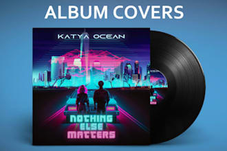 make album art for bands, movie cover design, mixtape cover art, 3d mockup