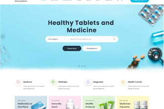 develop a secure pharmacy delivery and prescription website