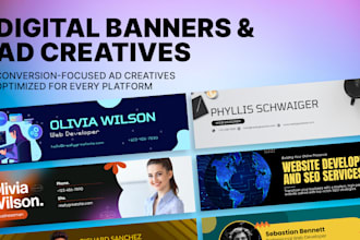 design high converting digital ad creatives and banners in all sizes