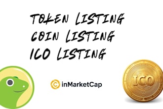 submit 100 ico listings for your ico project token listing coinmarketcap