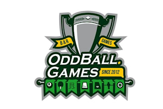 design attract classic oddball games logo
