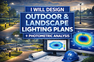 design outdoor and landscape lighting plans with photometric analysis