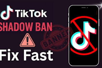 fix tiktok shadow ban issue  and file appeal on your tiktok