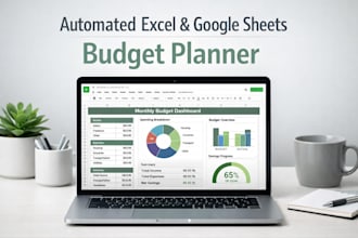 create excel and google sheets budget planners with automated formulas