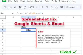 fix broken google and excel spreadsheets and formulas