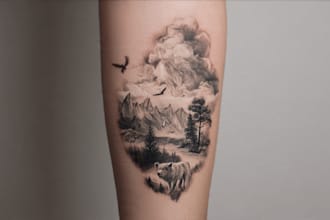 design a realistic tattoo