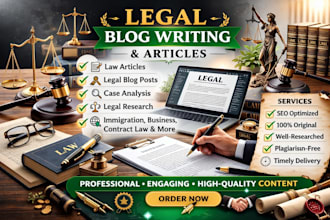 write quality legal blog post or article