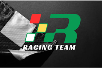 design a modern racing sports and esports logo for your brand