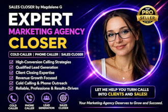 marketing agency sales closer sales partner cold caller appointment setter