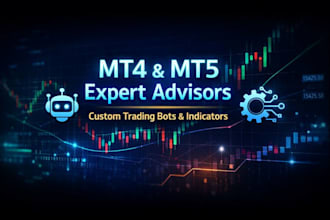 build mt4, mt5 expert advisors or custom indicators