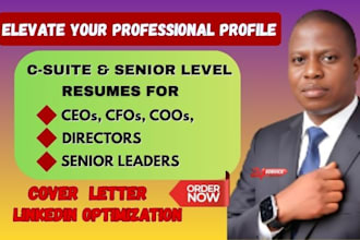 write an ats optimized executive resume for senior leaders