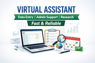 help you as a virtual assistant with admin tasks, email and research