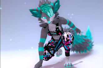 do furry art furry oc furry reference sheet furry vtuber furry character fursuit