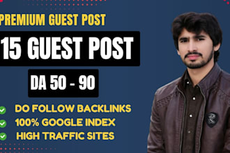 write and publish seo guest post with dofollow backlinks, premium guest posting