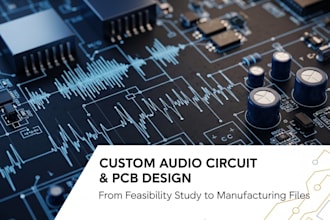 custom audio, circuit design, from feasibility study to pcb design or files
