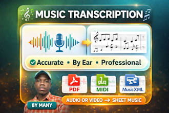 transcribe music into accurate sheet music by ear