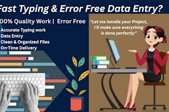 do perfect typing, data entry, retype scanned document