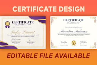 create professional diploma, custom certificate designs