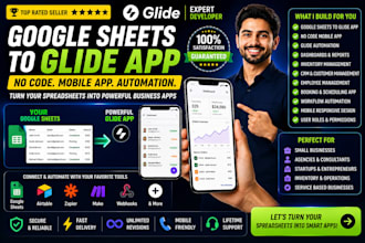 convert google sheets to glide app no code mobile app glide automation