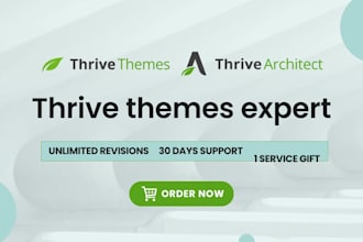 design or clone landing pages using thrive architect and theme builder