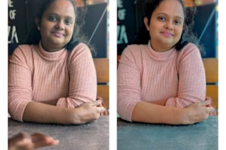 do professional photo retouching and skin retouch in photoshop