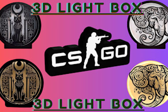 design 3d ornament 3d logo 3d keychain 3mf file 3d text lamp box light led