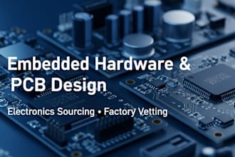 embedded hardware, pcb, and electronic sourcing with factory vetting