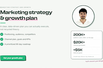 create a marketing strategy and growth plan for you that gets sales and leads