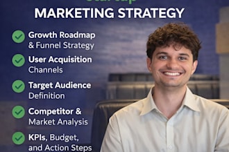 build a startup marketing strategy and growth plan