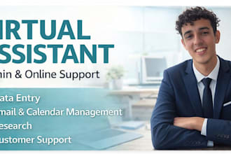 be your virtual assistant for admin tasks and online support