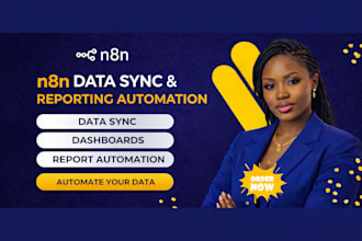 build n8n data sync automation, n8n agent dashboard,reporting database workflow