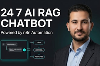 build a 24 7 ai rag chatbot with n8n automation