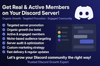 promote and advertise your server to gain more real and active members