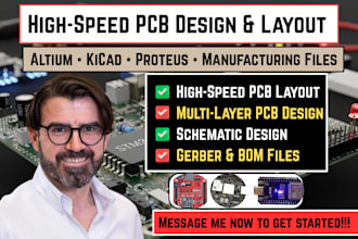 design high speed pcb layout in altium, kicad and proteus