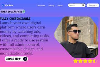 build a professional website design platform earning from wix