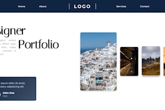 develop a react portfolio website for you