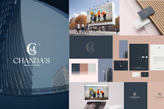 design luxury real estate brand identity and website for property business