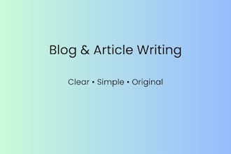 write clear blog and article content