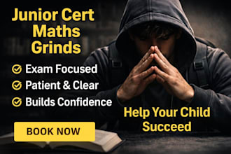 help your child improve in junior cert maths with clear, patient tutoring