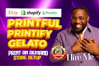printify, printful, or gelato pod store for shopify and etsy using a proven way